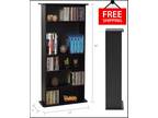36" Tall Adjustable 5-Shelf Wood Bookcase Storage Shelving