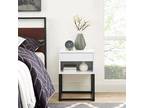 Simple End Table with drawer and shelf for Any Room, Metal - Opportunity