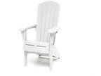 Adirondack Chair, Resin Outdoor Furniture, White - Opportunity!