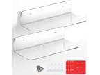 Floating Shelves Set of 2 Self Stick Adhesive Wall Mounted - Opportunity