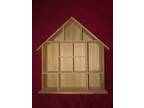 Wooden House Shaped Multi Compartment Mini Knick Knack - Opportunity