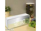 Digital LED Mirror Alarm Clock Temperature LED Light Table Time