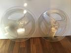Scotch 7" Empty Reel Lot Of 2 Clear Plastic - Opportunity