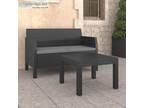 Piece Garden Lounge Set With Cushions PP Anthracite
