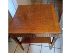 Pecan Inlaid End Table (JLC-PET) - Opportunity!