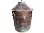 Antique Used Vintage Copper Moonshine Still Pot Boiler