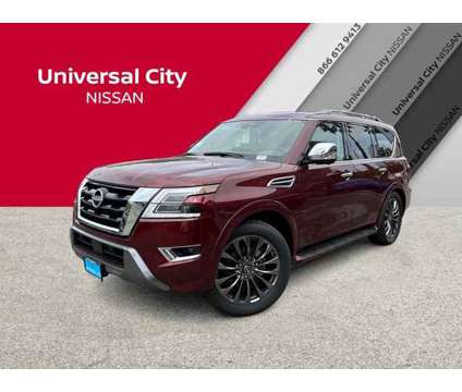2023 Nissan Armada Platinum is a Red 2023 Nissan Armada Platinum Car for Sale in Los Angeles CA