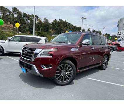 2023 Nissan Armada Platinum is a Red 2023 Nissan Armada Platinum Car for Sale in Los Angeles CA