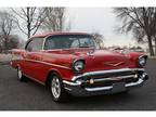 1957 Chevrolet Bel Air 150 210 Red on White