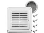 4 Louvered Vent Cover Stops Birds Nesting for 4 Dryer vent - Opportunity