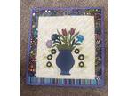 Quilted Wool Machine Appliqué Table Topper - Opportunity