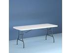 8 Foot Centerfold Folding Table, Portable Table - Opportunity