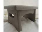 Wooden Gray Painted Stool Seat Country Solid Wood Frame - Opportunity