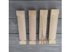 11 7/8 Inch Wooden Column Furniture Legs Set of 4 Farmhouse - Opportunity