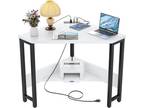 Armocity Corner Desk Small Desk with Outlets Corner Table - Opportunity