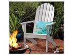 Mainstays Wood Outdoor Adirondack Chair, White Color - Opportunity