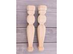 15 1/4 inch Wooden Furniture Legs Set of 2 Farmhouse Table - Opportunity
