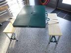 Portable Foldup Picnic Bench Table Camping 4 Seat Travel w/ - Opportunity