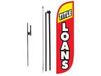 Look Our Way Title Loans Feather Flag Complete Set with Poles - Opportunity