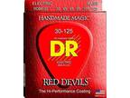 DR Strings Red Devils - Extra-Life Red Coated 6 String Bass
