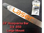 24" Laser Husqvarna 585 Chainsaw Bar & Chisel Chain 3/8.050 - Opportunity