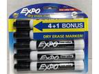 Expo Dry Erase Markers Black Low Odor 5 Pack New In Pack R1 - Opportunity