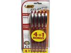 Bic Atlantis 5 Count Red Pens Medium New in Package - Opportunity