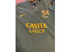 Vintage Nike South Africa Rugby Shirt Size L Castle Lager - Opportunity