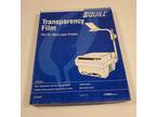 Transparency Film Sheets Quill Opened box 39 sheets 8.5" x - Opportunity