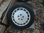 2 times great condition all weather tires on factory original mercedes rims off