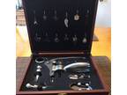 New VIP 21-Piece Wine Set Corkscrew Bar Tools Charms Wooden - Opportunity