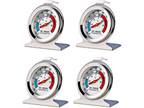 4 Pack Refrigerator Freezer Thermometer Large Dial - Opportunity