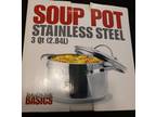 Tools of the Trade Basics 3 Qt Saucepan Stockpot Soup Pan - Opportunity