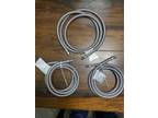 3 Ea. New 72” Stainless Steel Dishwasher Fill Hose 3/8” - Opportunity