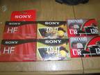 Maxell Audio 120 and Sony 90 & HF Factory Sealed 6 Brand New - Opportunity
