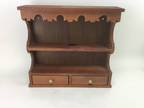 Wooden Display Rack Wall Hanging Table Top 2 Drawers 2 - Opportunity