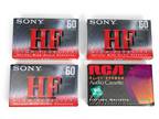NIP Lot of 4 Sony RCA High Fidelity Stereo Blank Audio - Opportunity