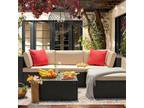 LACOO 5 Pieces Patio Sectional Set PE Rattan Outdoor - Opportunity