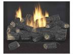 Emberglow Savannah Oak 24 in. Vent-Free Natural Gas Fireplace Logs with Remote -