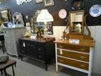 Vintage Antique Wood Top Black Dresser ON SALE - Stunner - - Opportunity