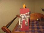 Wooden Candle - $5 (South Joplin) - Opportunity