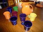 Fiesta Ware Pitcher and Coffee Mugs - $45 (Gull Lake Area) - Opportunity