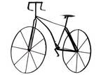 Home Decorators Collection 39.5 in. W Bicycle Wall Sculpture Rustic Brown -