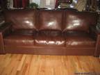Exquisite Brown Leather Couch - Opportunity