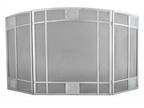 Pleasant Hearth Heritage Satin Nickel 3-Panel Fireplace Screen - Opportunity