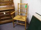 047-004 Arm Chair w/woven seat - $145 (Lincoln Park Emporium in Greeley, Co)