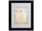 Trademark Fine Art 11 in. x 14 in. The Proportions of The Human Figure Matted -