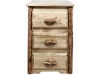 Glacier Collection Nightstand w/ 3 Drawers - Opportunity