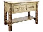 Glacier Country Collection Console Table w/ 2 Drawers - Opportunity