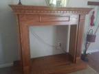 Gas fireplace with oak mantle - Opportunity